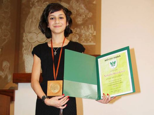 Natálka Hrušková - oceněná Cenou města Dubá
