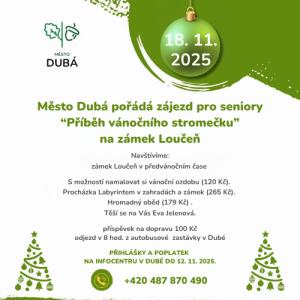 zájezd pro seniory 18. 11. 2025 přihlášky do 12. 11. 2025